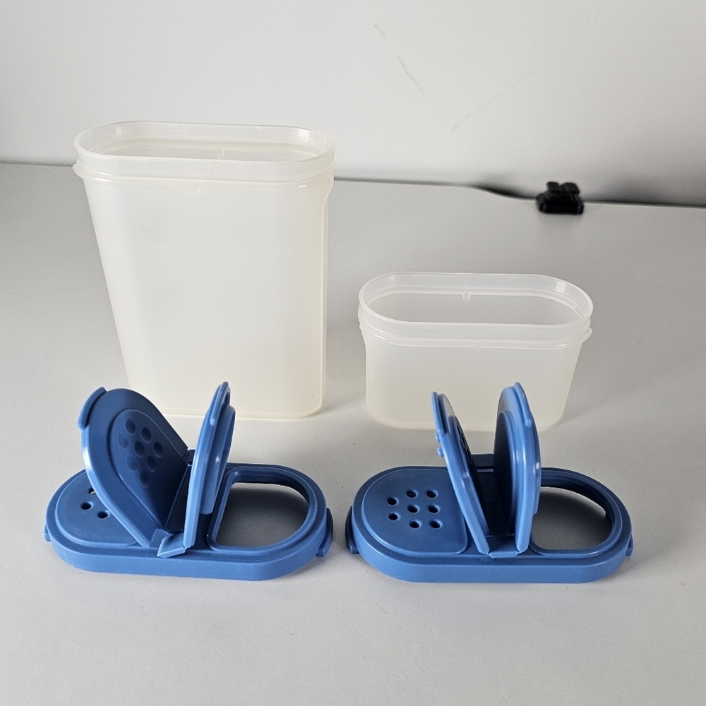 Vintage Tupperware Spice Storage Containers Set of 2